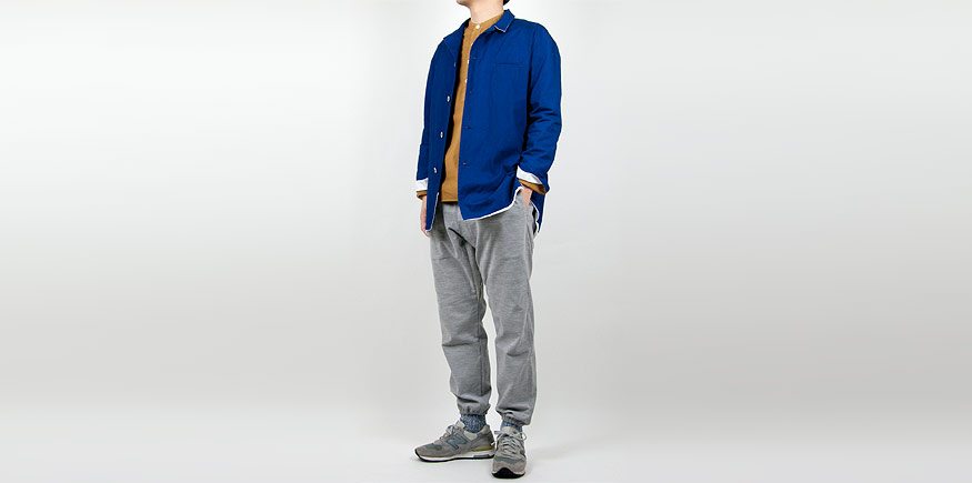 MHL. G.D. POPLIN NOCOLLAR P/O SHIRTS