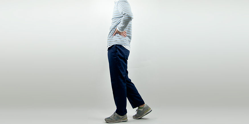 maillot b.label indigo cotton trousers