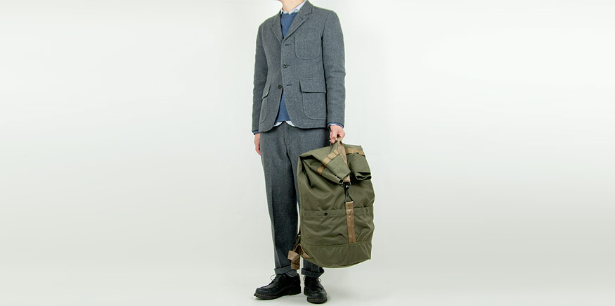ENDS and MEANS Grandpa Wool Jacket GRAY