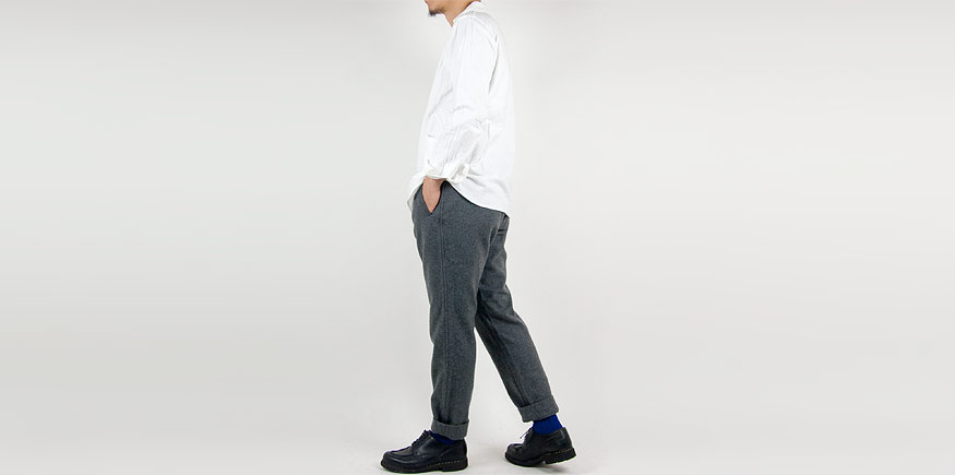 maillot wool easy pants GRAY