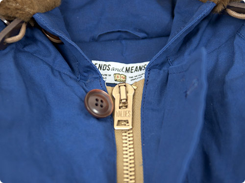 ENDS and MEANS Peaks Jacket BLUE